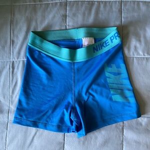Nike Blue Spandex Shorts